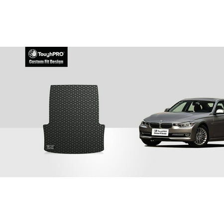 Not Sport Sedan - ToughPRO - BMW ActiveHybrid 5 Trunk Mat - All Weather - Heavy Duty - Black Rubber - 2014 (Not Plug-on Hybrid or Sports Wagon RWD Sedan)