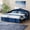 Blue + Velvet + Twin, variant on Upholstered Twin Size Daybed Bed with Charging Station & 2 Side Pockets,Velvet Daybed Frame with Adjustable Height Pop Up Trundle for Guest Room, Home Office,Beige