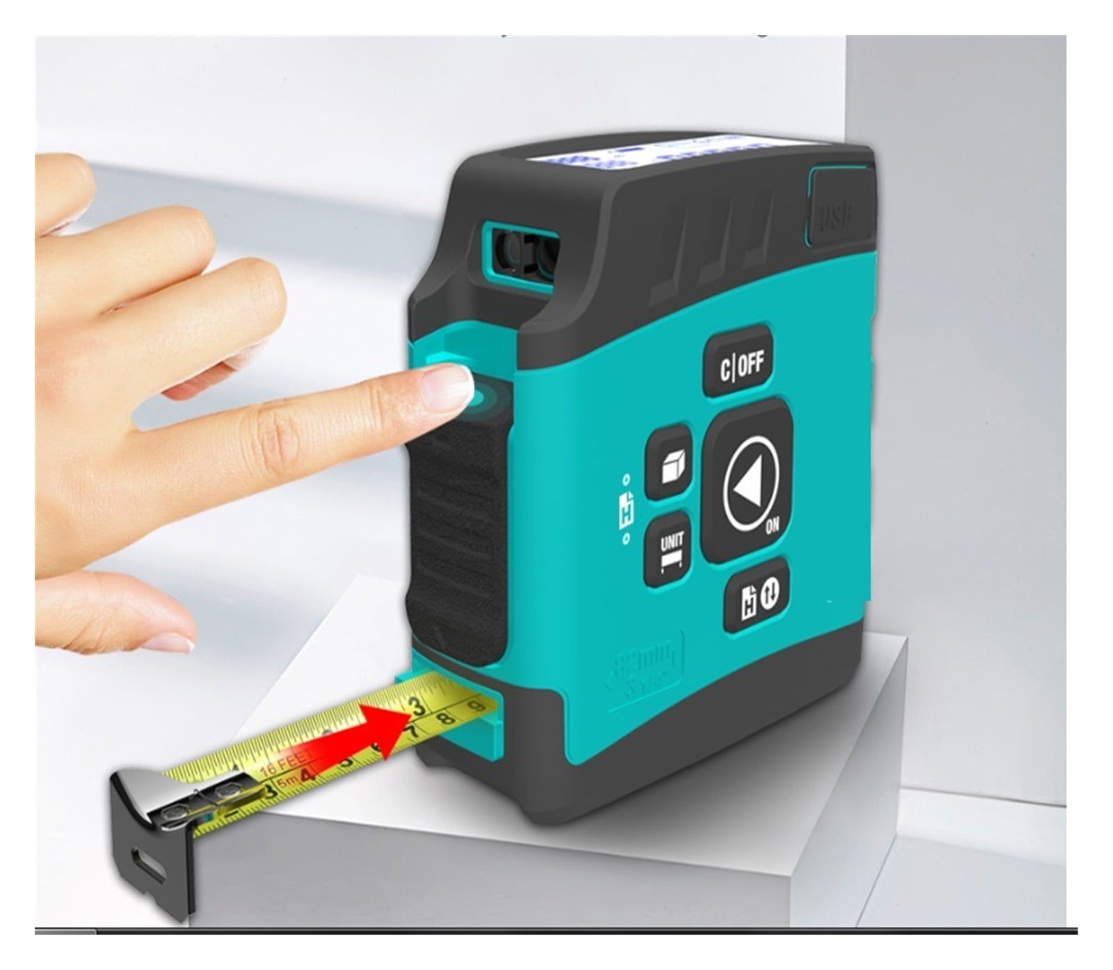 DT20 3-in-1 Tape Measure Smart Digital Displaylaser Measuring Tape ,Long Lasting