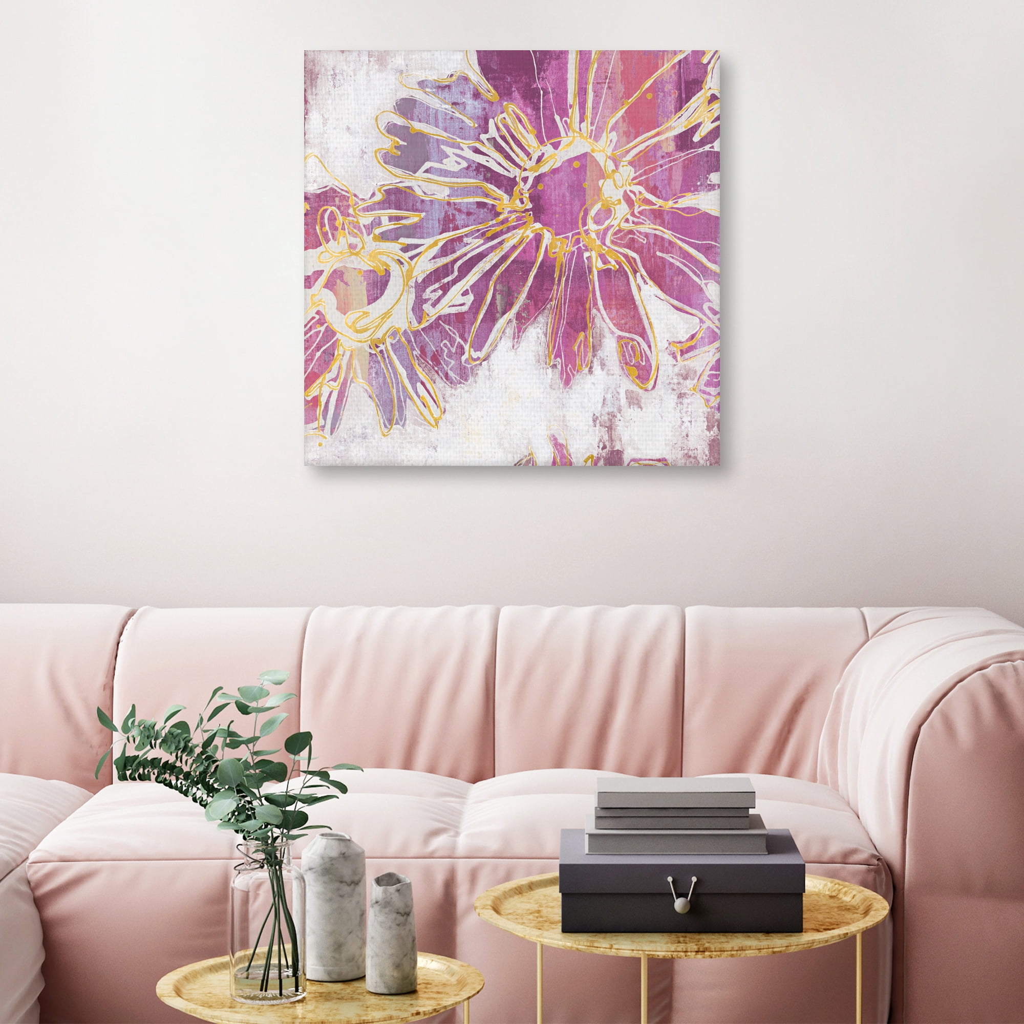 Floral Kick I by Bridges Canvas Art Print