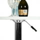 thumbnail image 5 of Mesa de Bar Redonda Rotación Blanco, con base plateada, Altura Ajustable HOMEMAKE FURNITURE Moderno, 5 of 6