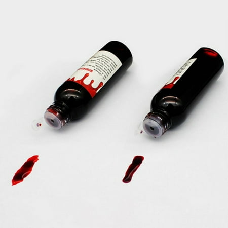 Halloween Costumes Fake Blood Vampire Blood Scary Halloween Make Up Party Favors Decorations Accessory 1 Fl.oz Bottle