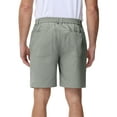 thumbnail image 4 of Pdbokew Men's Cargo Stretch Short 6 Pockets Include 2 Zipper Pocket Comfortable Elastic Waist Causal Work Shorts Golf Hiking Short Grey Green 38, 4 of 9