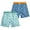 Navy/Green Squares, variant on Boys' Swim Trunks - 2 Pack Quick Dry Board Shorts Bathing Suit (Size: 8-18)
