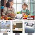 thumbnail image 4 of GHSDFBB 2 Pcs Wipes Dispenser, Dustproof Wipes Container Wet Tissue Box Baby Wipe Holder Large Capacity Wipes/Tissue Case with Secure Lid Keeps Wipes Fresh for Home Office(Grey+Blue), 4 of 7