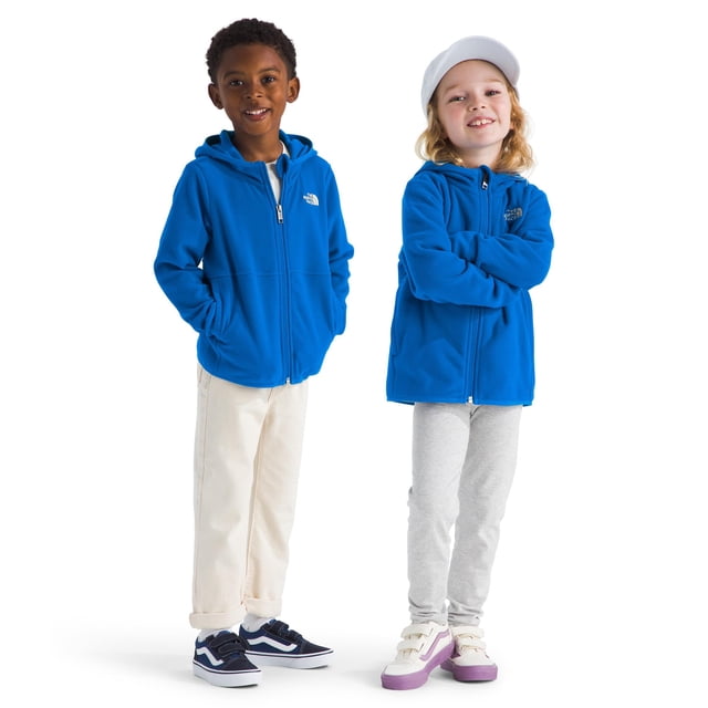 Sudadera con capucha THE NORTH FACE Glacier para niños con cierre completo, talla Hero Blue