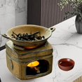 thumbnail image 3 of Ceramic Incense Aroma Burner Essential Diffuser Ceramic Tea Light Wax Oil Diffuser Character set, 3 of 9