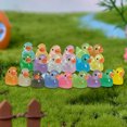 thumbnail image 5 of 240 Uds pato miniatura colorido DIY decoración de pato pequeño que brilla en la oscuridad favores de fiesta, 5 of 5
