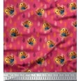 thumbnail image 1 of Soimoi Rayon Fabric Feather & Bird Cartoon Print Sewing Fabric Yard 42 Inch Wide, 1 of 3