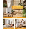 thumbnail image 2 of Reelexia 6L Top Fill Humidifiers for Bedroom, Desk Quiet Supersized Cool Mist Humidifiers for Large Room, Air Humidifier for Home, Night Light, Ultrasonic, 2 of 9