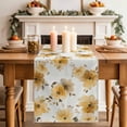 thumbnail image 2 of Table Runner 72 Inches Long for Kitchen Dining, Yellow Spring Floral Dresser Scarf Farmhouse, Dining Table Decorations for Wedding/Parties, Elegant Flowers Summer Botanical 14 x 72 In, 2 of 8