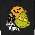 thumbnail image 3 of The Grinch  - Grinch Spooky Vibes  - Men's Crew Neck Fleece Pullover, 3 of 5