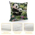 thumbnail image 4 of Orinice Panda Graphic Decorative Throw Pillow Cover for Home Couch Living Room Bed Sofa - High-Quality Short Plush Material - Invisible Zipper Design - 1PC 24x24in, 4 of 5