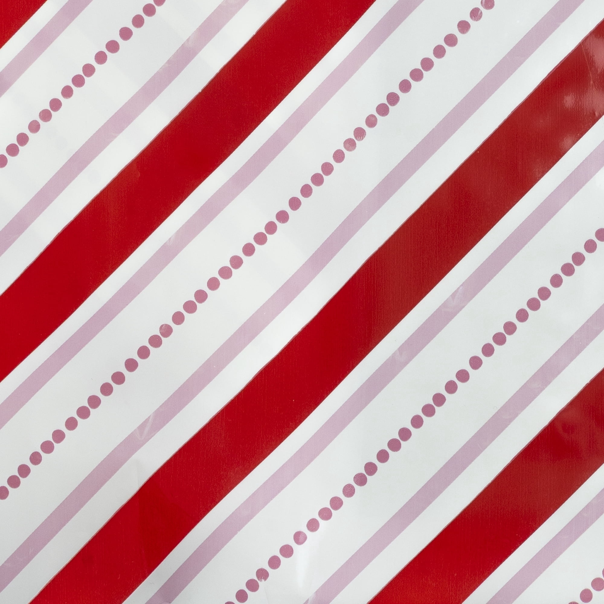 Diagonal Stripes with Bow Decorative Christmas Door Panel, Red and White, 30" x 6', by Holiday Time