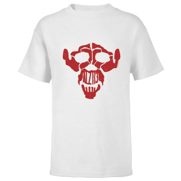 Dawn of the Planet of the Apes ALZ-113 Simian Flu Ape Skull - Short Sleeve T-Shirt for Kids - Customized-White