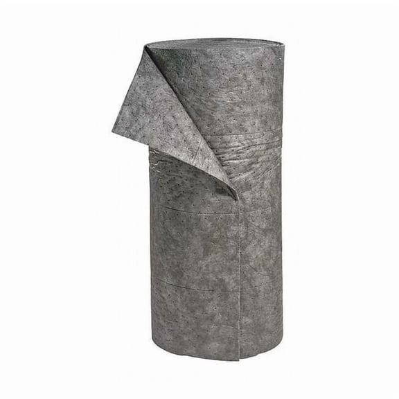 Sorbent Roll, 54 gal, 30 in x 150 ft, Universal, Gray, Polypropylene