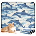 thumbnail image 2 of RMDQTR 2Pack Set of Medium and Large Pet Potty Pads Reusable Ultra-Absorbent Pet Training Pads Leak-Proof Pet Pads Dolphins Swimming, 2 of 7