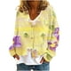 thumbnail image 2 of Cárdigan informal para mujer, chaqueta con botones estampados, abrigo de moda, blusa de poliéster para mujer, 2 of 5