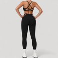 thumbnail image 5 of Women's Seamless High Waist Compression Leggings with Sculpting Back Detail and Stretch Knit Fabric - Small, Black, 5 of 6