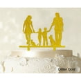 thumbnail image 1 of Family Cake Topper Personalized Silhouette Cake Topper Color Option Available 6-8 Inches Wide, 1 of 1