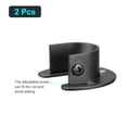 thumbnail image 3 of Uxcell 1.1'' Dia Stainless Steel Rod Socket Flange Rod Holder Bracket End Supports, Black 2 Pack, 3 of 6