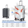 thumbnail image 6 of Easygdp Koi Fish Corals,Spring Summer Double-Sided Printed Elastic Suitcase Protective Cover,Invisible Zipper,Travel And Business Trip Luggage Cases,Washable And Resistant To Falling -Small, 6 of 9