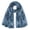 Blue, variant on Diamond Grid Pattern Shawl Scarf, Lightweight Tie-Dye Design, Long Fashion Wrap for Spring and Autumn
