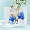 thumbnail image 2 of 100 pcs Organza Bags Diameter 26cm Round Drawstring Organza Bags Jewelry Gift Pouches with Sequins for Birthday Wedding Party Baptism Blue, 2 of 6