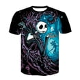 thumbnail image 4 of Camisetas de Halloween de Disney, pesadilla antes de Navidad, Jack Skellington, estampado 3D, camiseta de gran tamaño a la moda para hombres y mujeres, camisetas para niños, 4 of 4
