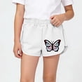 thumbnail image 2 of Babcutegg Boys Girls Elastic Waist Shorts Casual Cotton Blend Summer Clothes for Kids White Size 2-3, 2 of 7