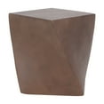 thumbnail image 6 of Llinc Store Abstract Twisted Design Concrete Texture Side Table, Minimalist Brown End Table for Porch, Patio, 6 of 10