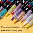 thumbnail image 3 of HLONK Stellaya Acrylic Markers for Coloring Books  Straight Liquid Acrylic Marker  Acrylic Brush Markers for Adult Coloring  Acrylic Paint Markers Pen Brush Dual Tip (48 color B), 3 of 6