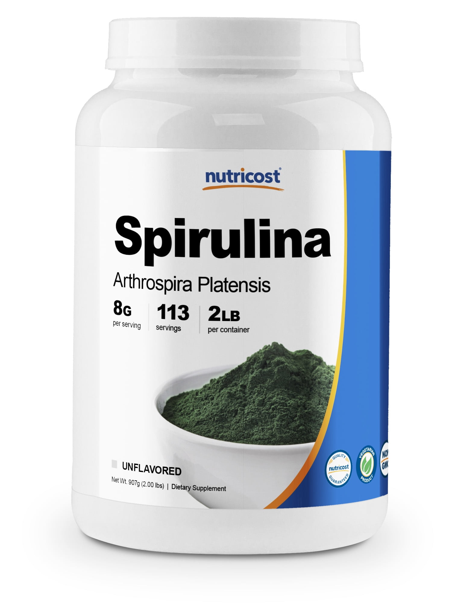 Nutricost Spirulina Powder 2 Pounds Spirulina 8000mg Per Serving