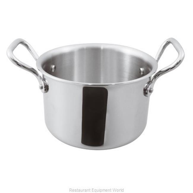 World Cuisine A1250712 32 oz Mini Stainless Steel Sauce Pot without Lid