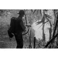 thumbnail image 2 of Vietnam War. Us Soldier Clears A Jungle Area With His Flame Thrower. May 22 History (24 x 18), 2 of 2