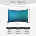 thumbnail image 4 of Salouo Blue to turquoise Print Print Pillow Case Cover,Wrinkle-Free Bed Pillow Cover Pack of 1 Home Decor Fade-Resistant and Stain-Resistant ,Pillows Not Included-14"x20", 4 of 6