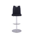 thumbnail image 2 of 1708 Handle Back Adjustable Stool Brushed SS/Black PU, 2 of 5