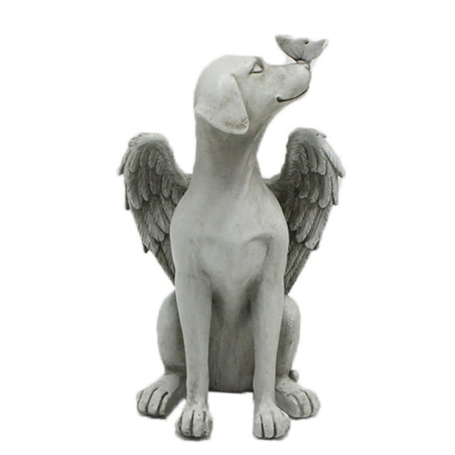 Statue Model Multi-use Excellent Workmanship Resin Garden Excellent Workmanship Dog Statue Display for Yard