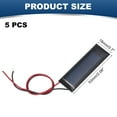 thumbnail image 2 of Uxcell 5 Pcs 0.5V 0.08W 160mA Mini Solar Panels, Small Polycrystalline Solar Cell Panel with 2 Cable for DIY Electric Toy Materials Kits Charger, 53mm x 18mm, 2 of 6