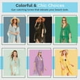 thumbnail image 2 of Wear Sierra Beach Cover Ups, for Women's, Baby Blue, Summer Dress for Beach, Polyester, Pack of 1, 2 of 2