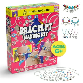 Dikence DIY Bracelet Making Kit for 3-12 Year Olds Girls Children Art and  Crafts Toy Bracelet Ropes Beads Kit-Blue 