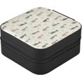 thumbnail image 2 of Cute Cartoon Cat Silhouette Small Jewelry Box, Travel Portable Square Jewelry Case for Ring, Pendant, Earring, Necklace Organizer Storage Holder Boxes Women Gifts, 2 of 7