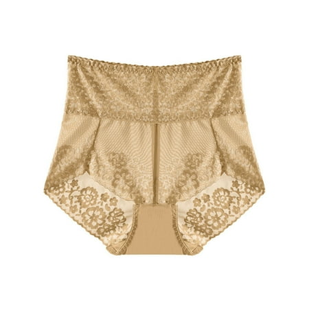 FAIWAD High Waisted Underwear for Women Seamless Lace Butt Lifter Panties Mesh Breathable Underwear