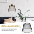 thumbnail image 4 of OULII 1Set Western Lamp Shades Metal Black Easy Installation and Removal for Living Room, 4 of 8