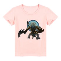 Boys Zelda Print Cotton Short Sleeve T-shirt Children's Casual Top for Summer T-shirt