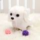 thumbnail image 2 of Electronic Plush Toys Puppy Plush Singing Interactive Puppy Stuffed Animals Animated Funny Toys Tail Wagging, Gifts for Boys Girls（Poodle [White]）, 2 of 5