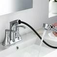 thumbnail image 4 of PROOX 4 in. Centerset Bathroom Sink faucet with Pull Out Sprayer Double Handles, 4 of 8
