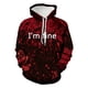 thumbnail image 3 of Sudadera con capucha para hombre de Halloween con estampado 3D de calavera con sangre goteante, sudadera con capucha fina unisex con estampado de letras y festival de terror de moda de otoño, 3 of 5