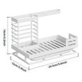 thumbnail image 3 of Matoen Kitchen Countertop Multifunctional Dishcloth Brush Towel Drainage Storage Racks, 3 of 6