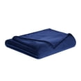 thumbnail image 3 of Truly Soft Velvet Plush Navy Polyester 1-Piece 50x60 Throw Blanket, solid themed, for Men and Women, OEKO-TEX Certified Confidence, 3 of 7